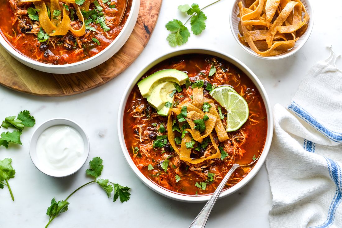 Instant Pot Chicken Tortilla Soup | Nourishing Meals®