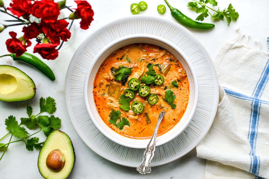Creamy Mexican Chicken Soup | Nourishing Meals®