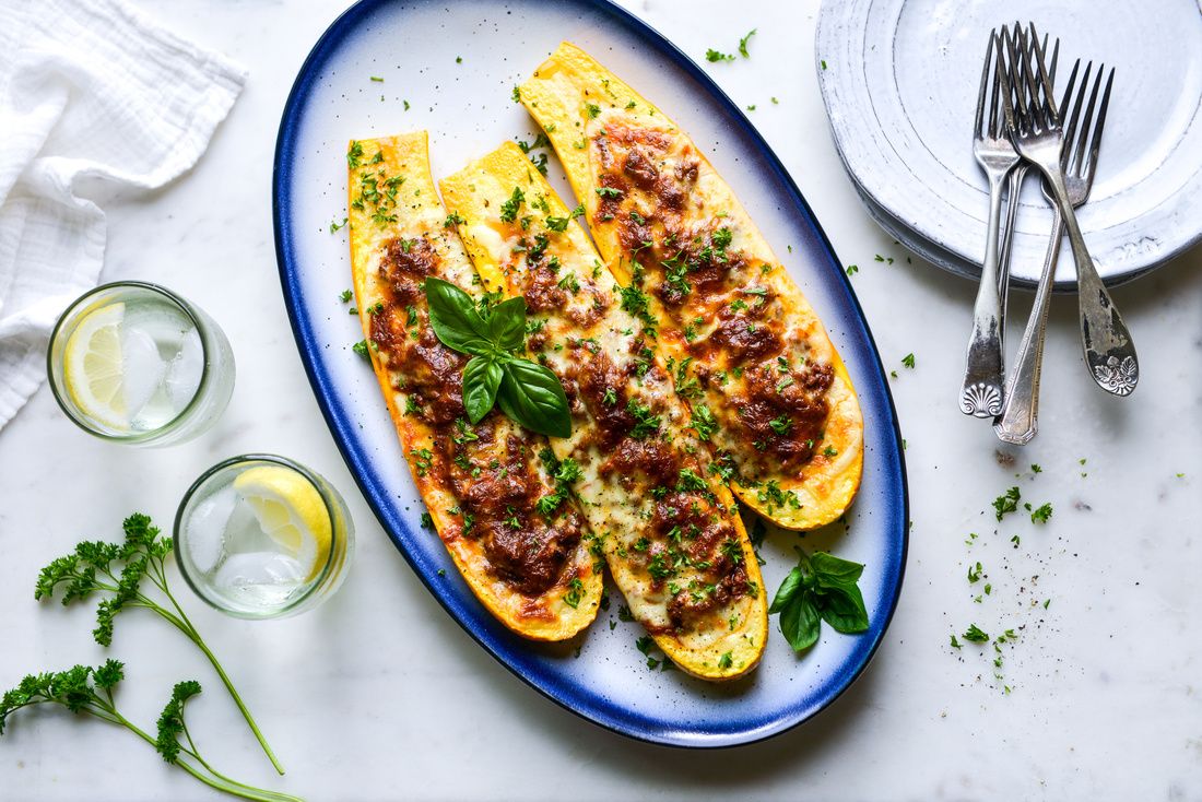 Italian Stuffed Zucchini Boats | Nourishing Meals®