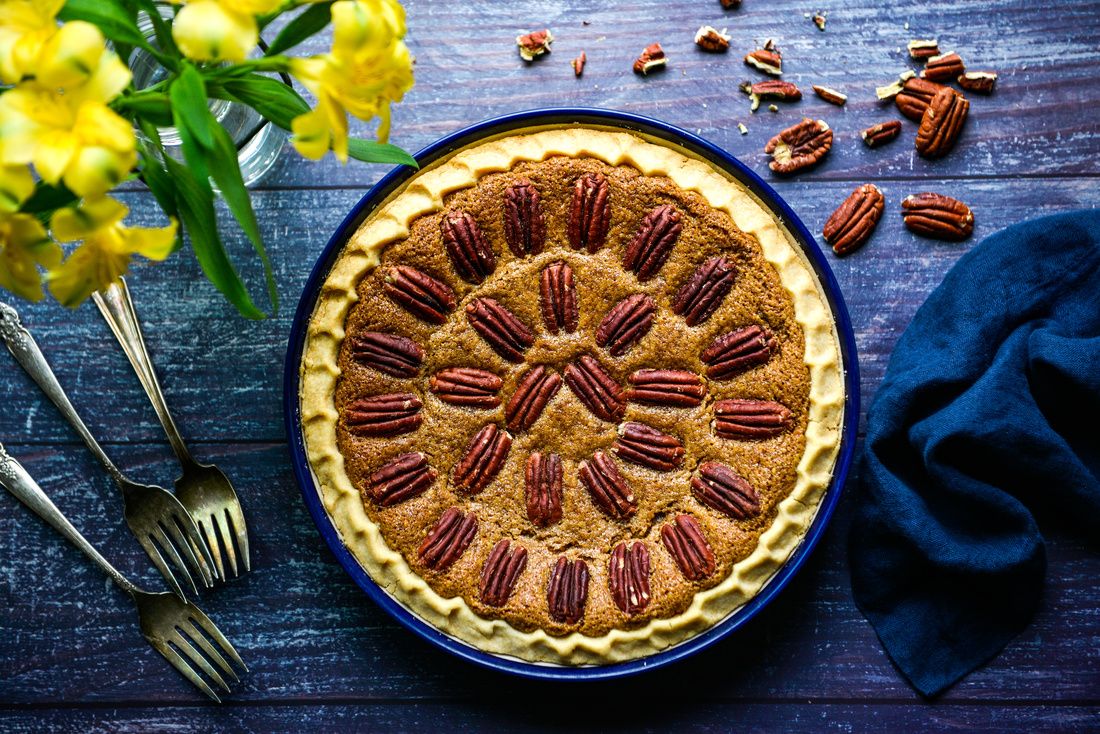 Maple Pecan Pie (gluten-free + egg-free) | Nourishing Meals®