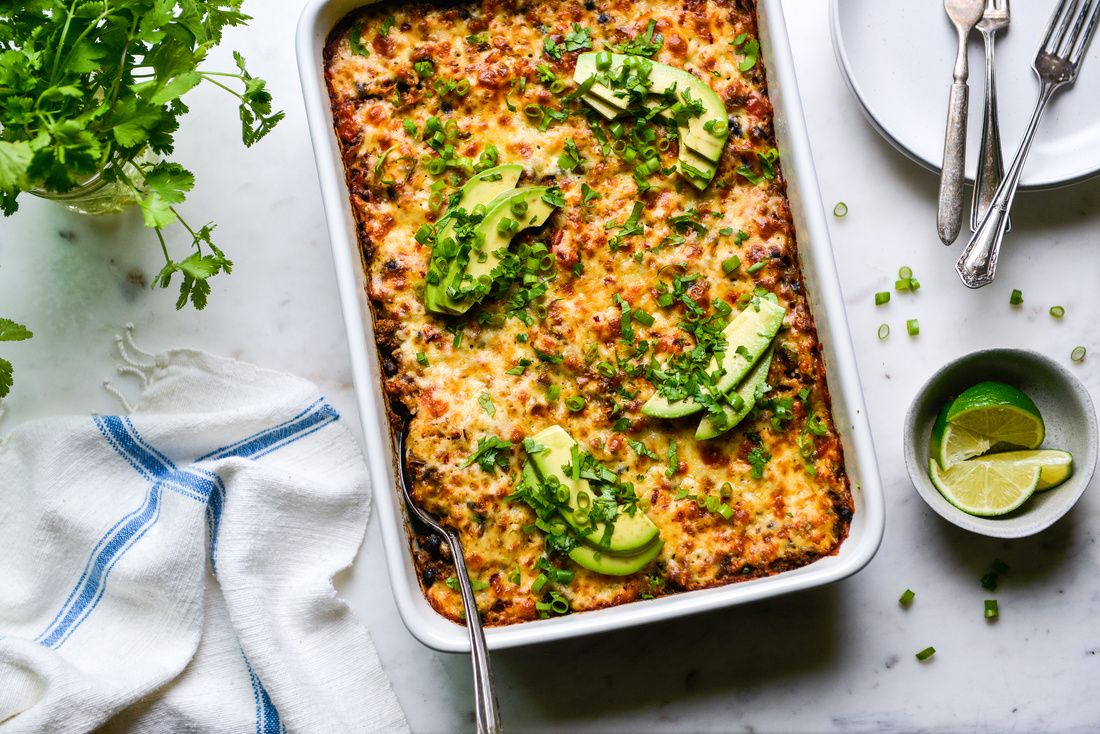 Mexican Black Bean, Beef, and Rice Casserole | Nourishing Meals®