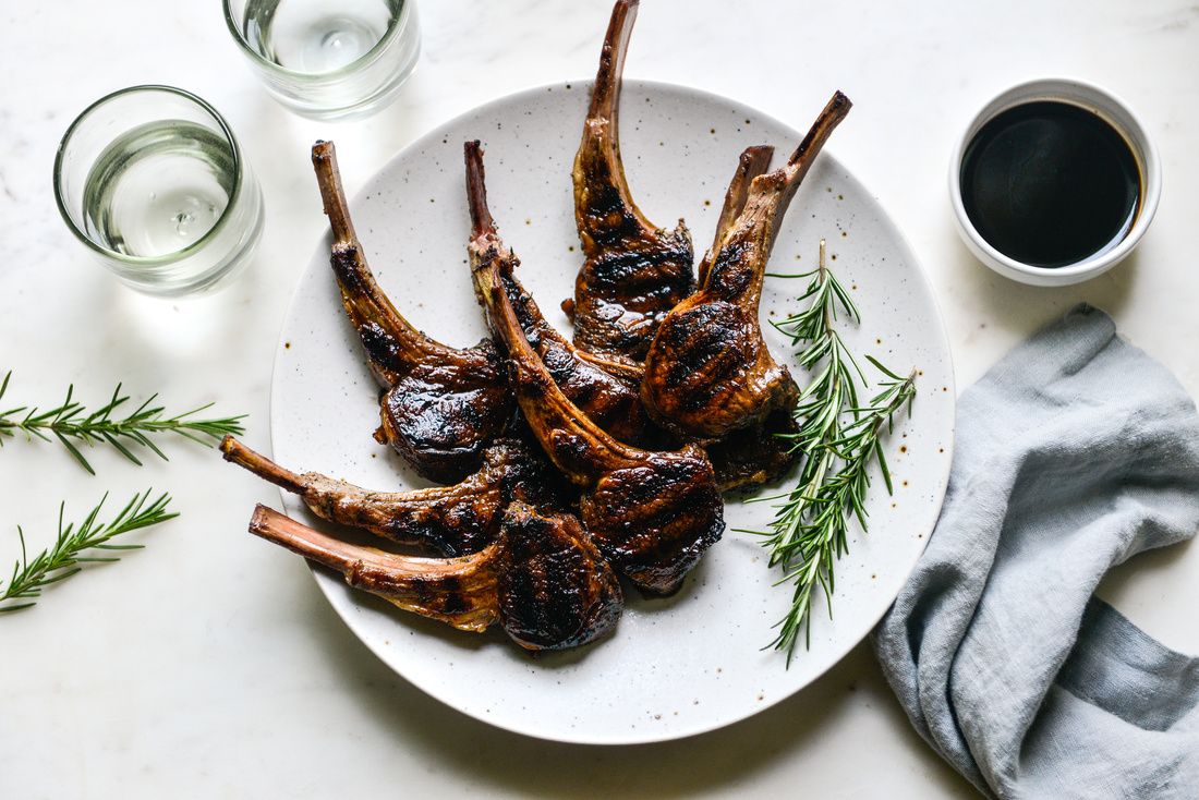 Grilled Rosemary-Balsamic Lamb Chops | Nourishing Meals®