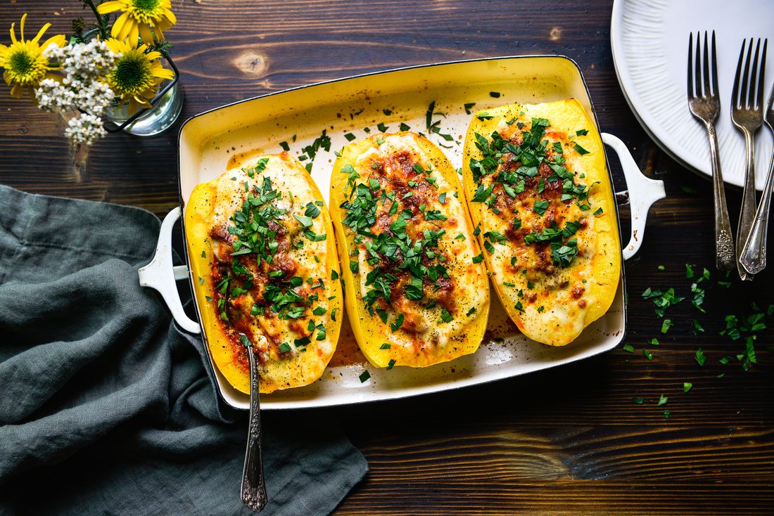 Spaghetti Squash Boats | Nourishing Meals®