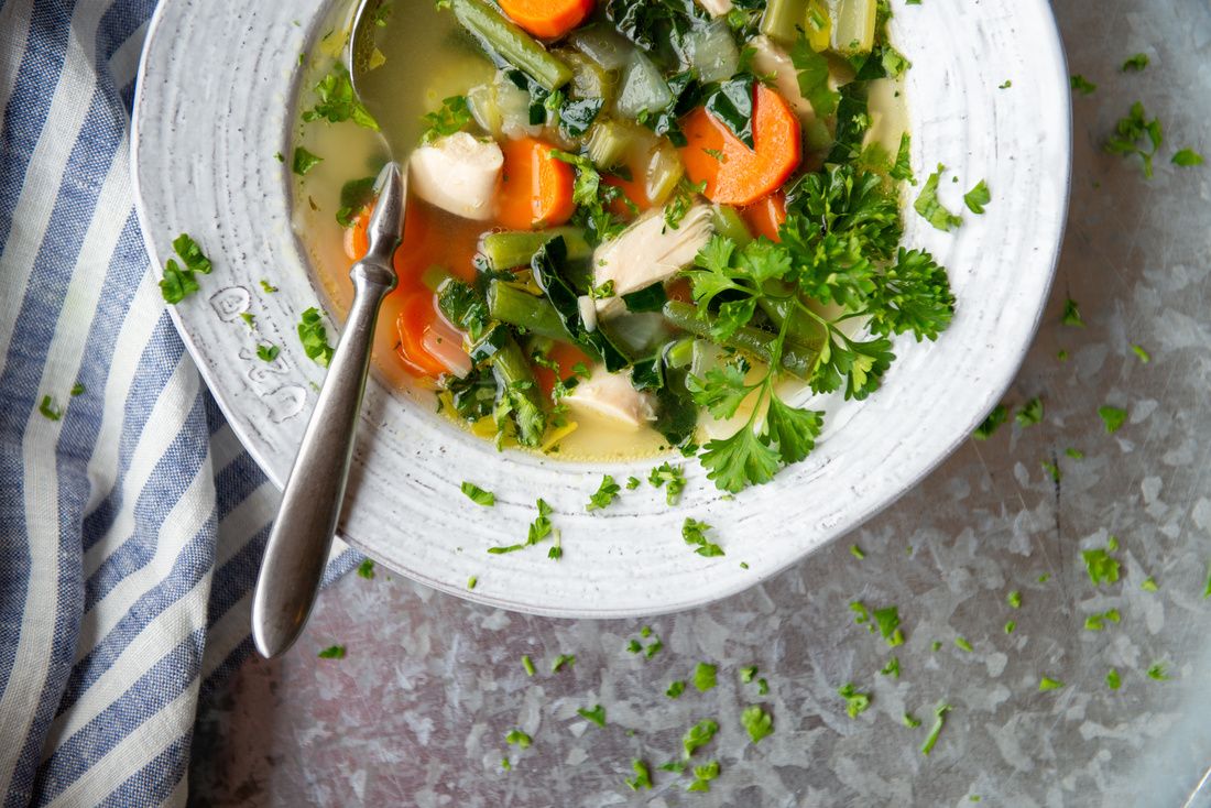 Chicken Vegetable Soup | Nourishing Meals®, image size:1100x734