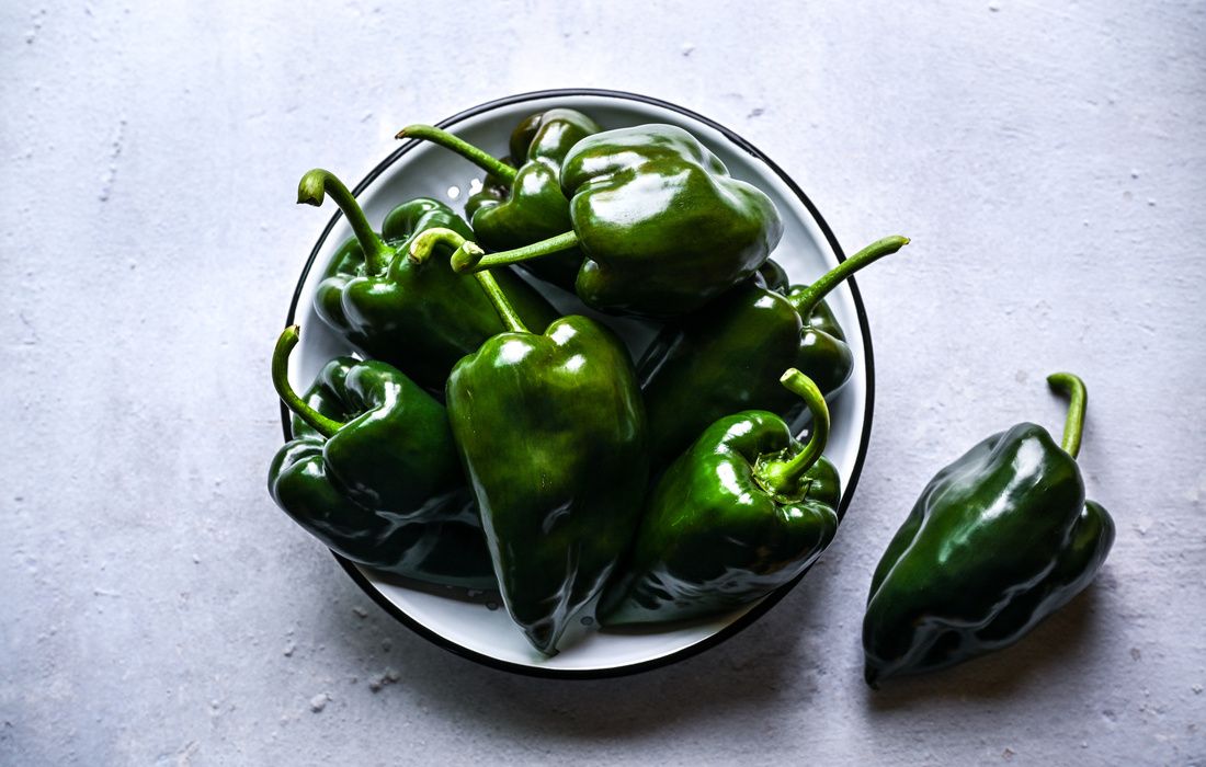 ORGANIC FRESH POBLANO CHILI PEPPERS-1