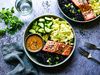 WILD SALMON BLACK RICE NAPA CABBAGE BOWLS WITH CITRUS MISO DRESSING-1