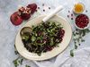 Black Rice Salad with Pomegranate and Watercress