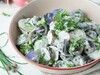 Purple Potato Salad with Radishes and Chives