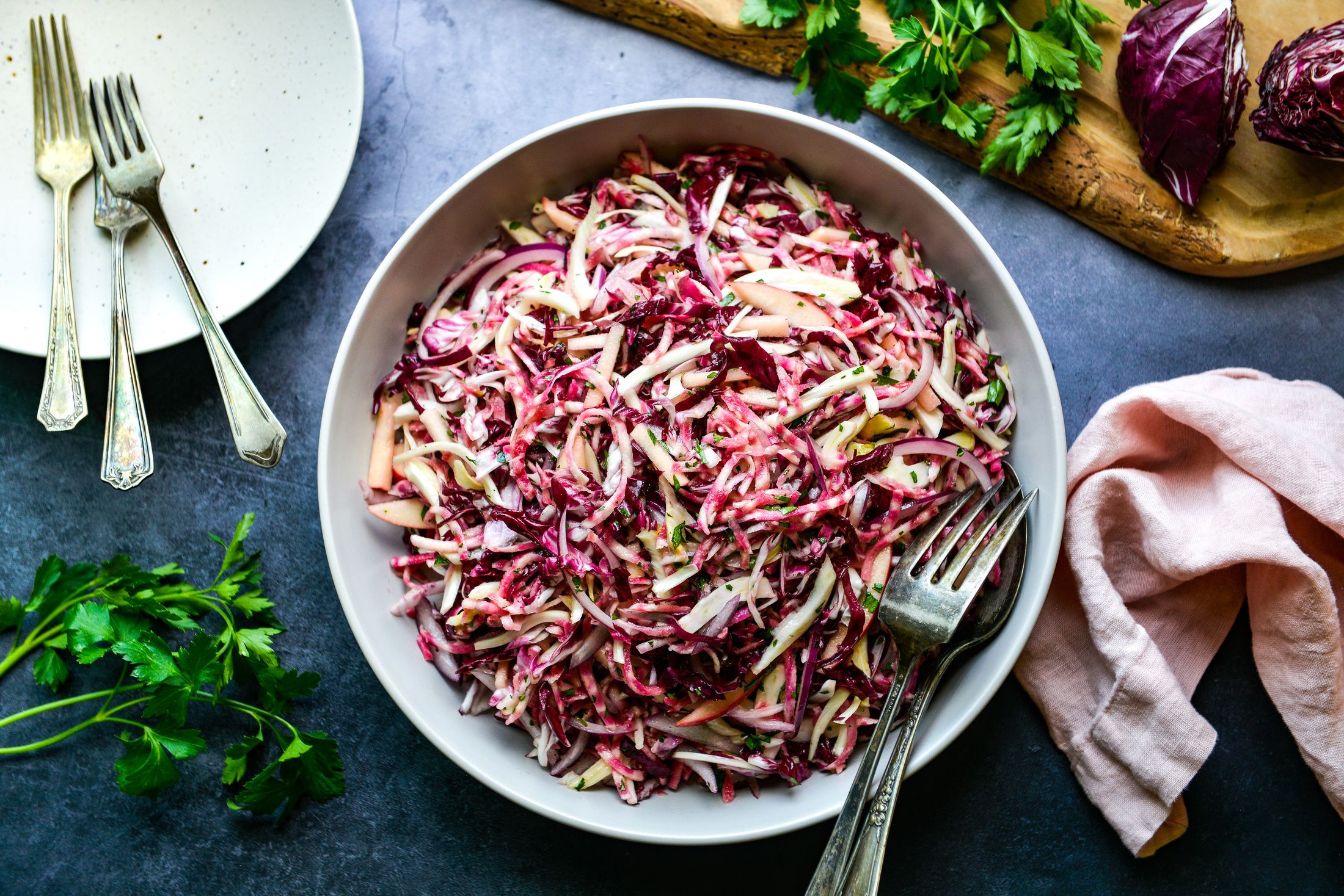 BEET RADICCHIO FENNEL SLAW-1