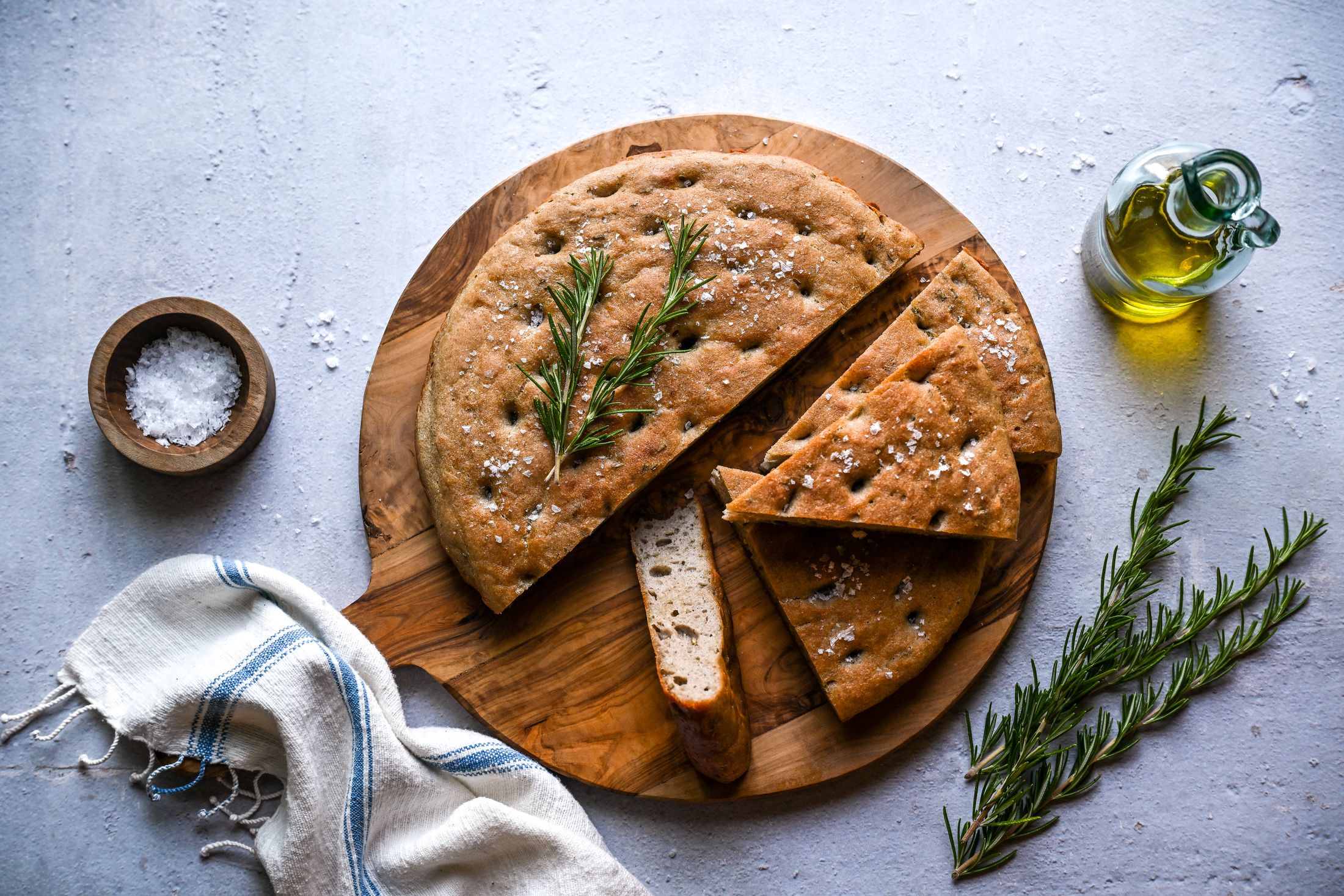 GLUTEN-FREE VEGAN ROSEMARY BUCKWHEAT  FOCACCIA BREAD-2