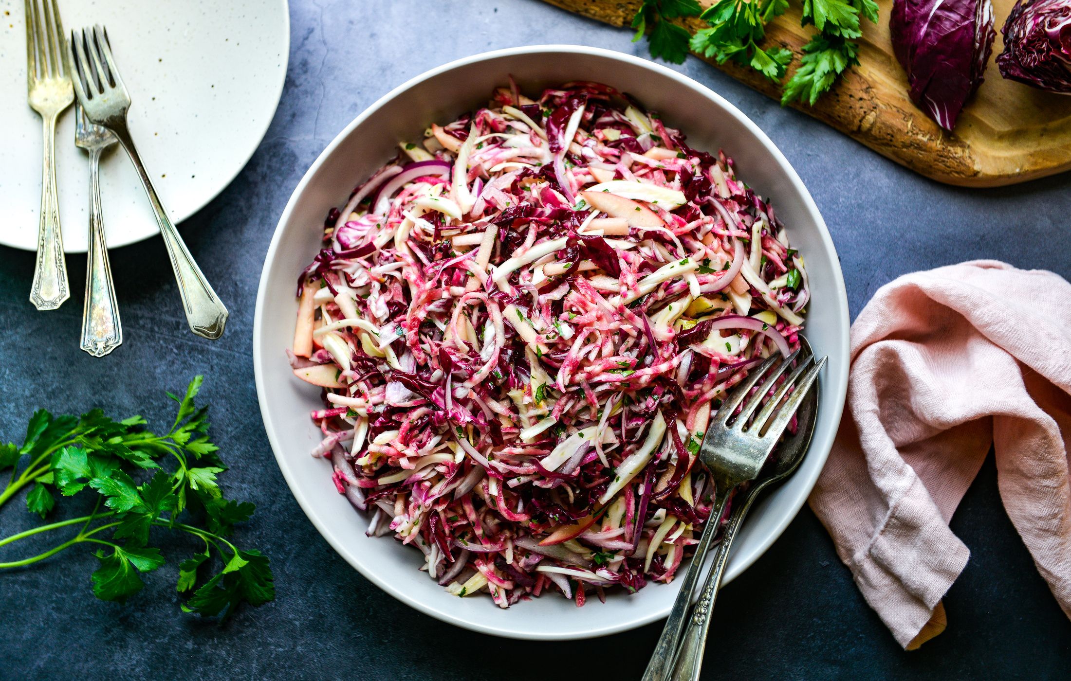 BEET RADICCHIO FENNEL SLAW-1