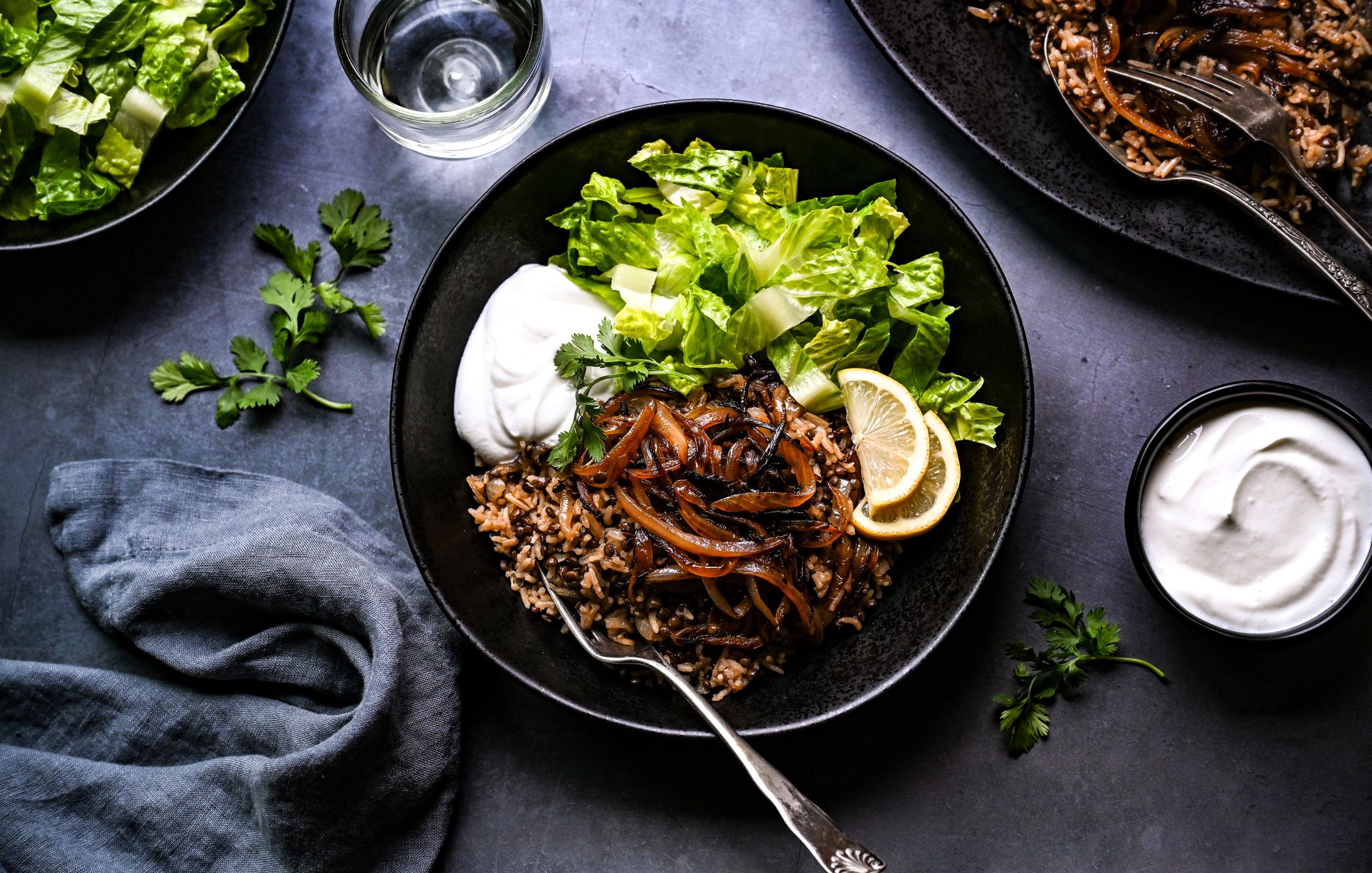 Black Lentils and Rice with Golden Onions Mujadara-2