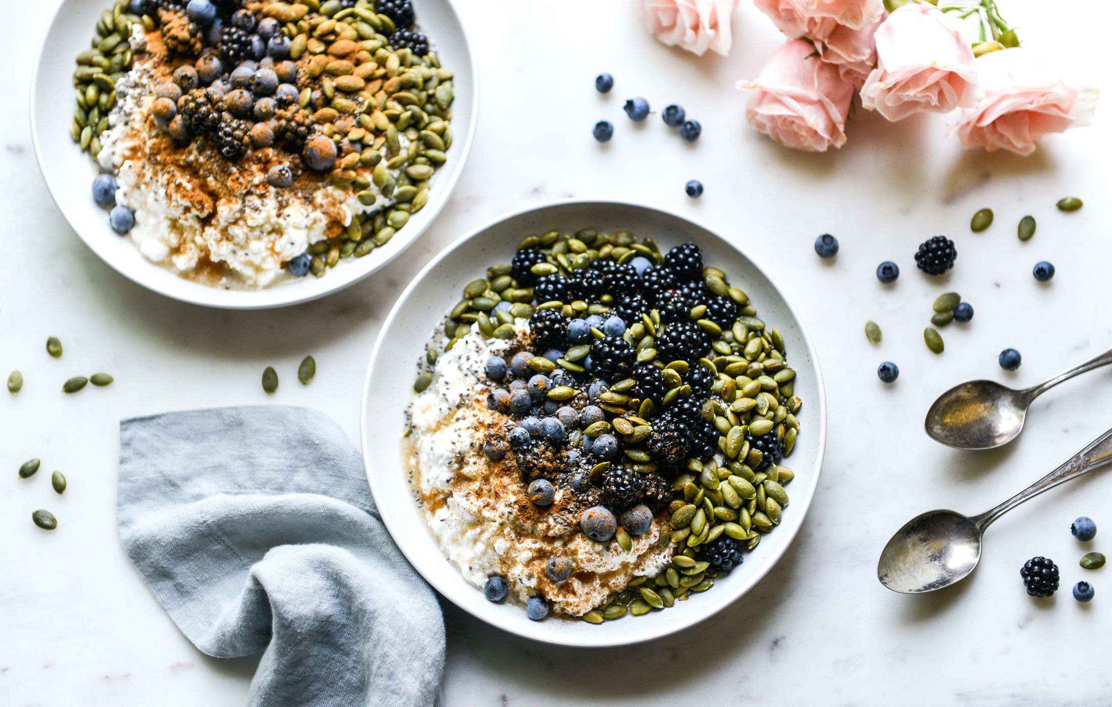 COTTAGE CHEESE PUMPKIN SEED SUPERFOOD BOWLS-1