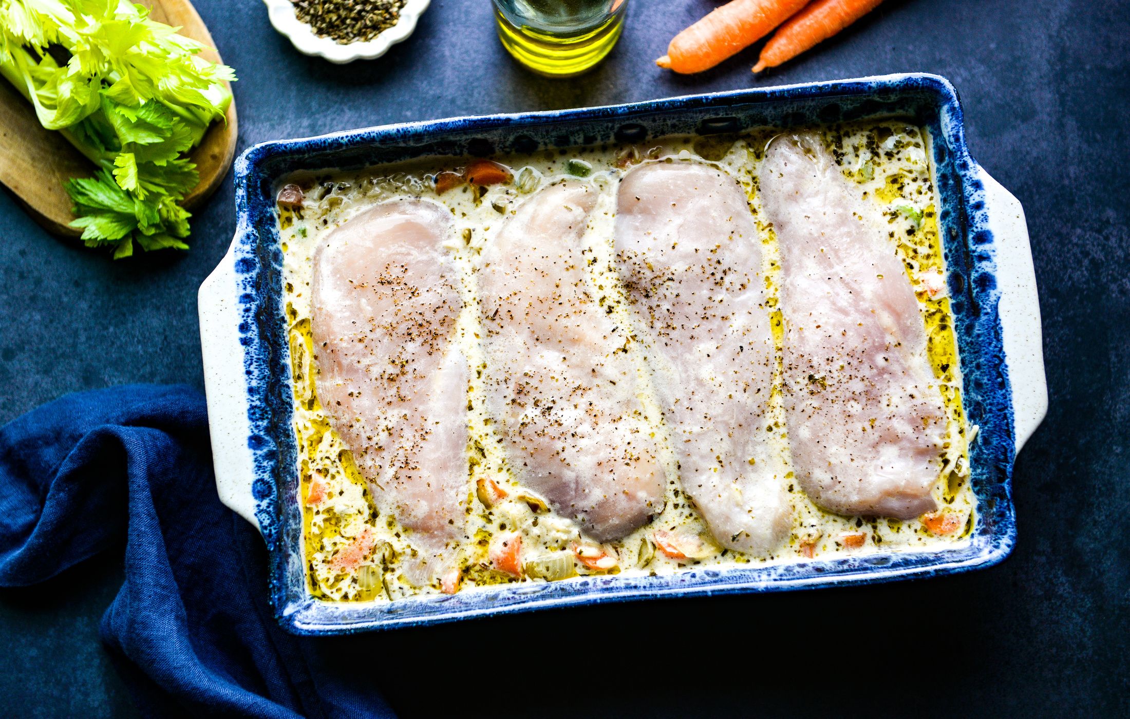 CREAMY CHICKEN BROWN RICE VEGETABLE CASSEROLE-3