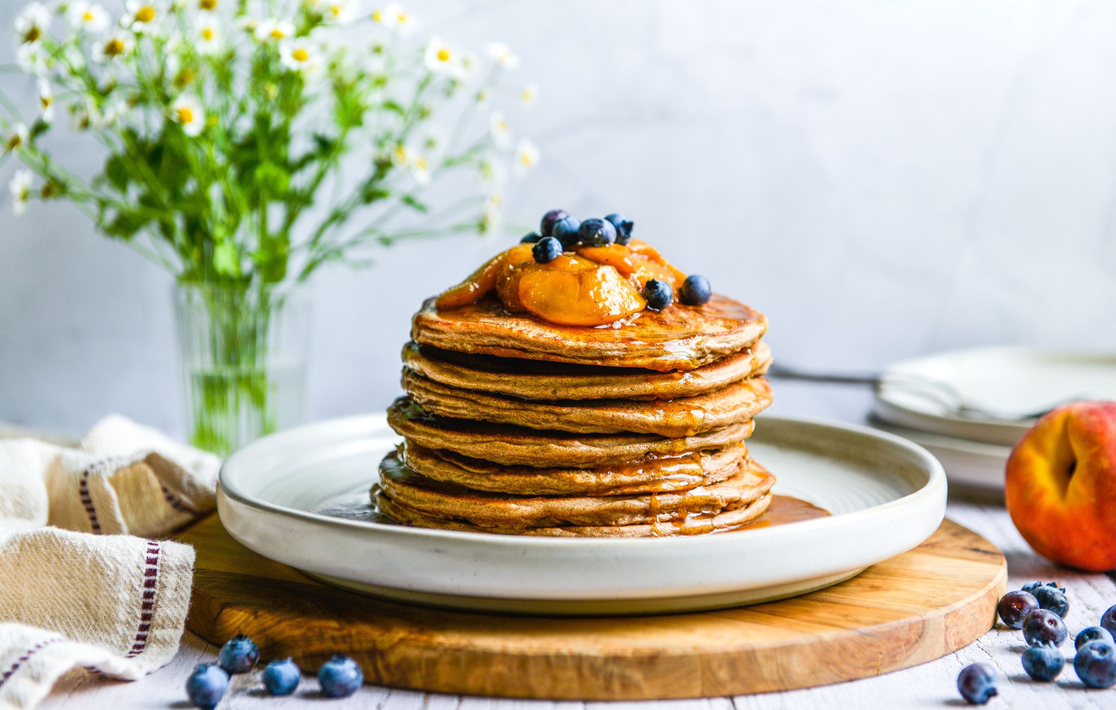 HIGH-PROTEIN BUCKWHEAT COTTAGE CHEESE BLENDER PANCAKES GLUTEN-FREE-1