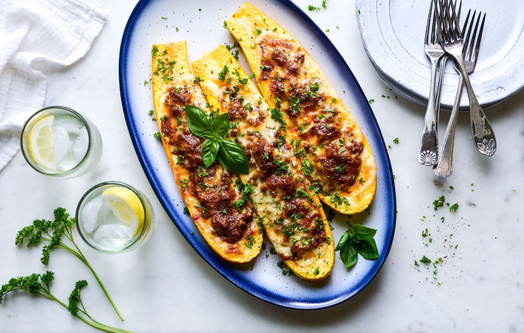 KETO BEEF STUFFED ZUCCHINI BOATS-2