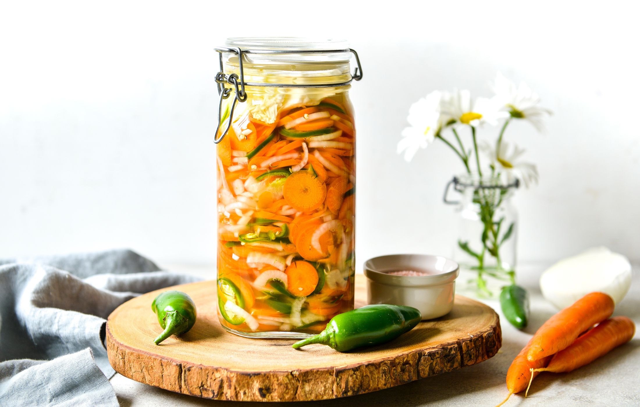 LACTO-FERMENTED CARROTS SWEET ONIONS JALAPEÑOS-1