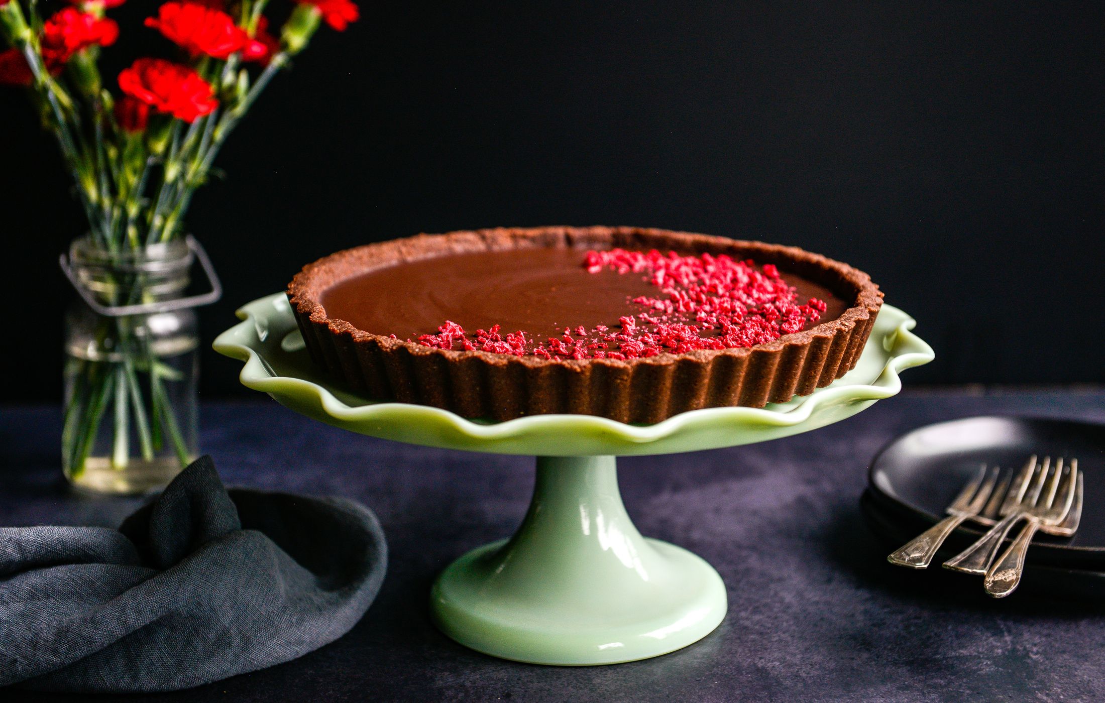 NO-BAKE CHOCOLATE TART DAIRY-FREE VEGAN GRAIN-FREE-1