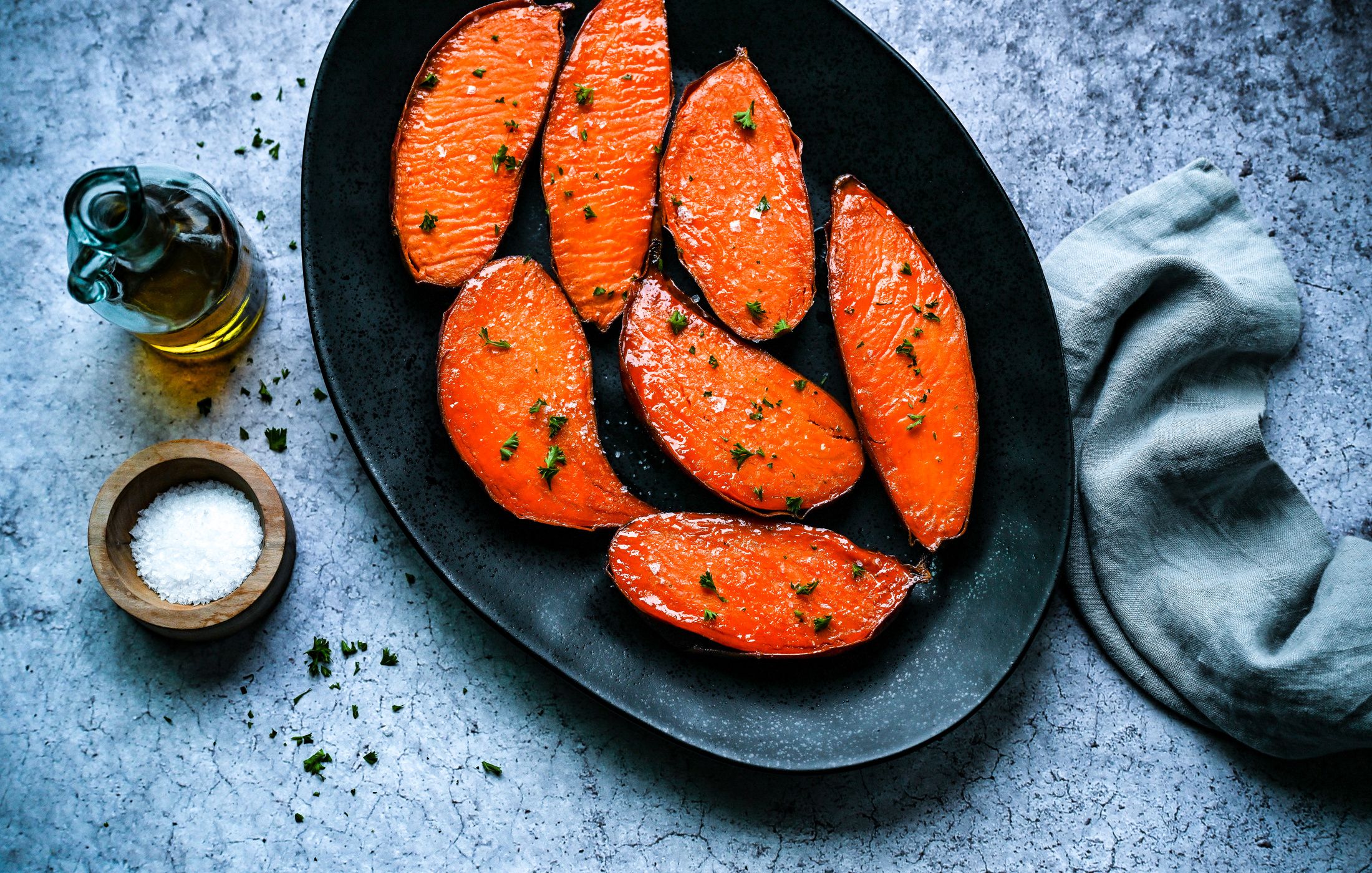 OVEN ROASTED SWEET POTATO HALVES-23
