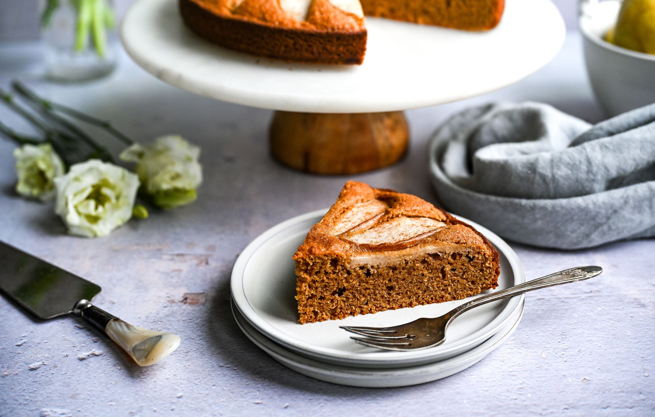 Pear and Cinnamon Tea Cake Grain-Free Dairy-Free-2
