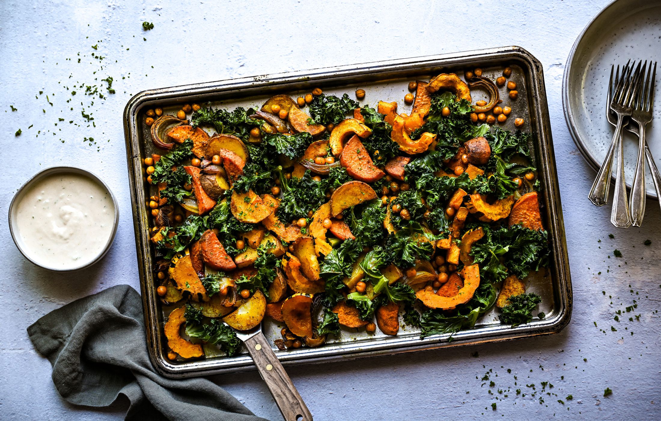SHEET PAN HARVEST VEGETABLE AND CHICKPEA BOWLS-12
