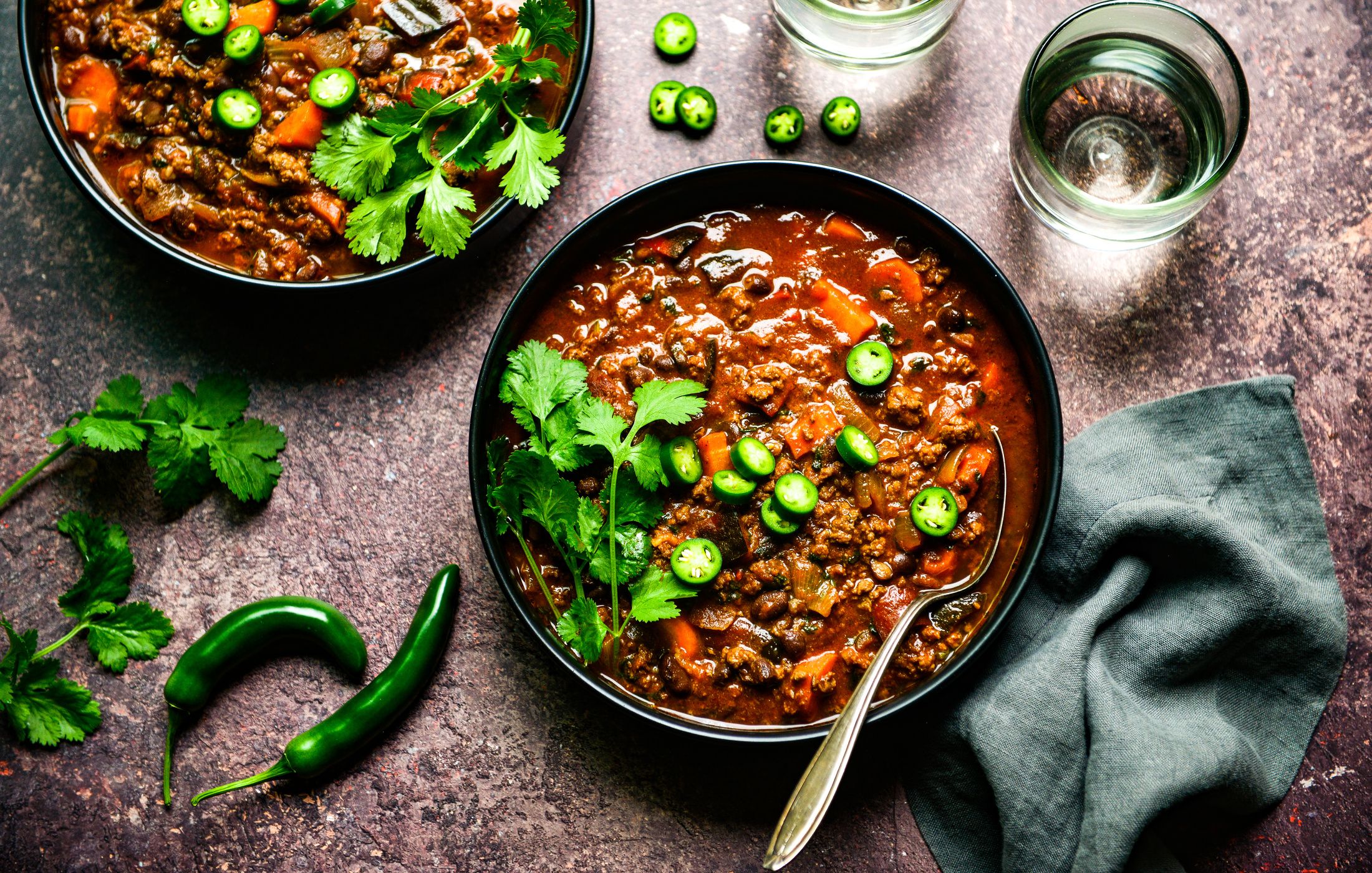 SMOKEY BEEF BLACK BEAN AND POBLANO CHILI-1