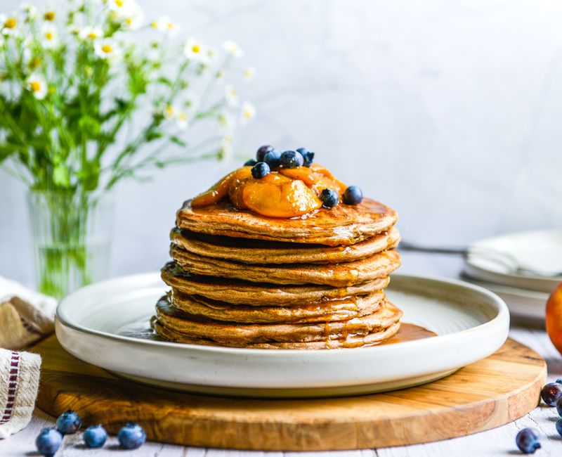 HIGH-PROTEIN BUCKWHEAT COTTAGE CHEESE BLENDER PANCAKES GLUTEN-FREE-1