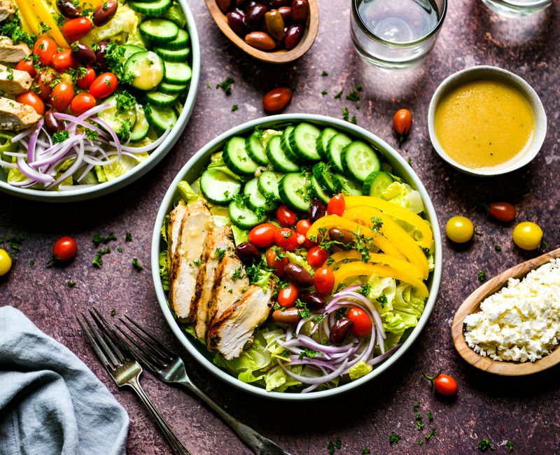 MEDITERRANEAN GRILLED CHICKEN SALADS-3