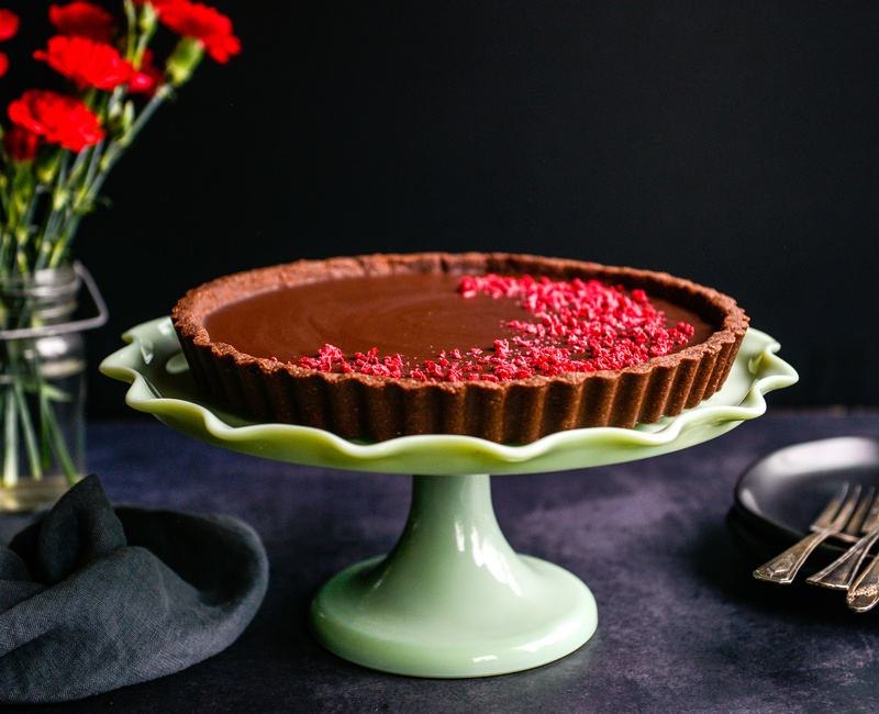 NO-BAKE CHOCOLATE TART DAIRY-FREE VEGAN GRAIN-FREE-1