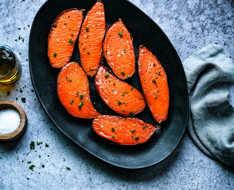 OVEN ROASTED SWEET POTATO HALVES-23