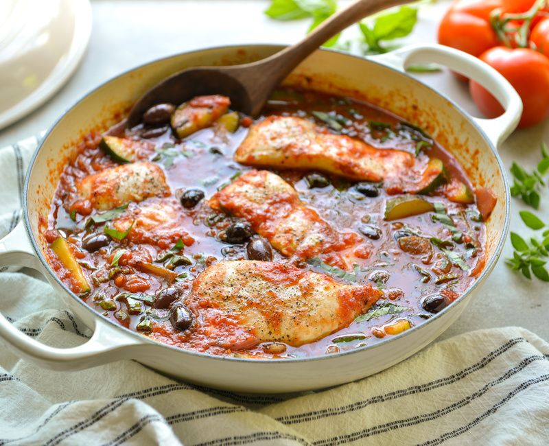 POACHED HALIBUT WITH TOMATOES AND FRESH HERBS-2