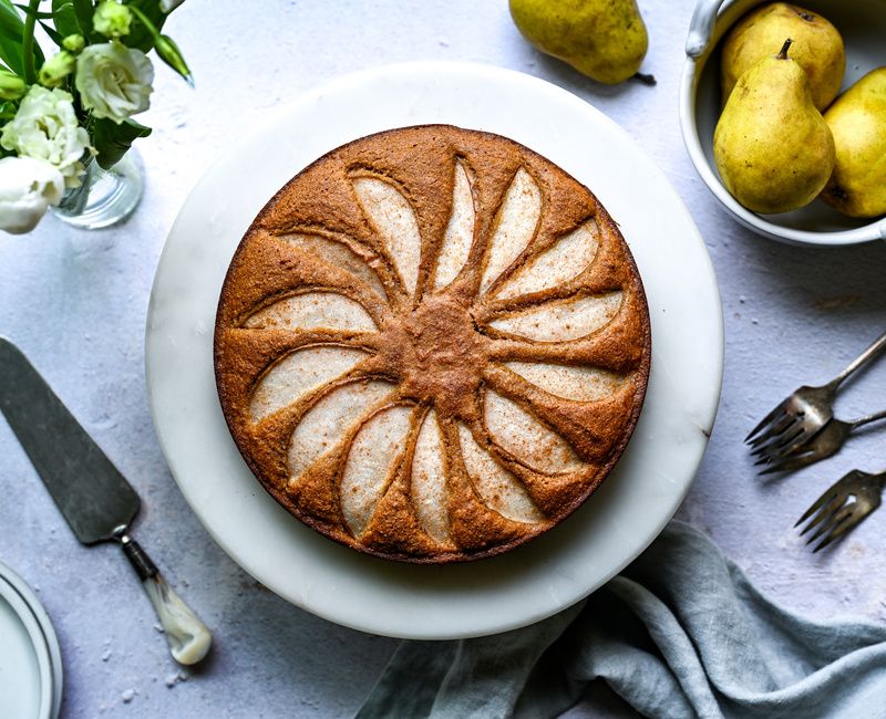 Pear and Cinnamon Tea Cake Grain-Free Dairy-Free-14