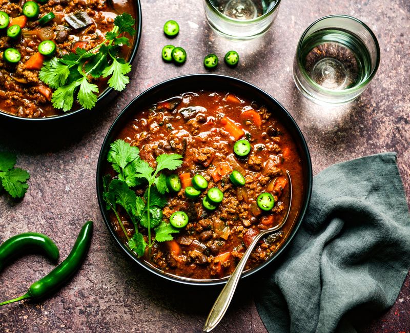 SMOKEY BEEF BLACK BEAN AND POBLANO CHILI-1