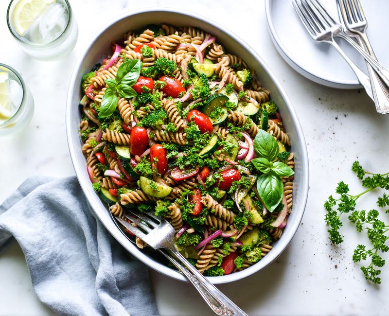 TUSCAN GARDEN PASTA SALAD GLUTEN-FREE VEGAN-1